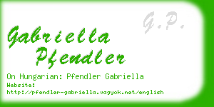 gabriella pfendler business card